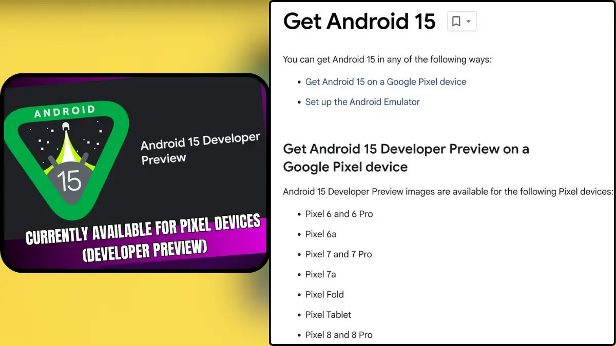 Google Rolls Out Android 15 Developer Preview Version 