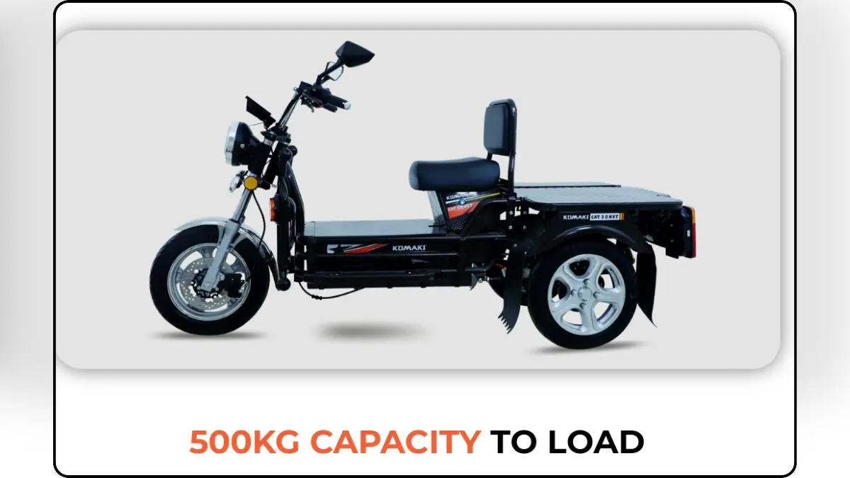 Komaki XGT CAT 3.0 Electric Scooter - 500kg Capacity to Load