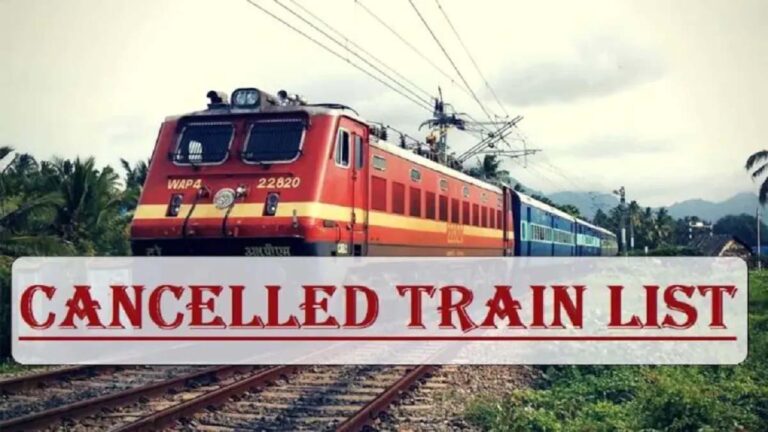 CG Train Cancelled, Cancelled Train, Cancelled Train List, Passenger Cancelled Train, Express Cancelled Train, CG Cancelled Train